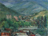 Դիլիջանյան համայնապատկեր, 50x60, կտ.-յուղ., 2003թ., գինը՝ 500պ.մ.